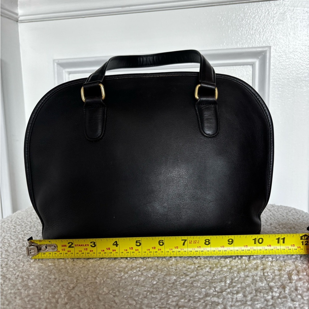 Vintage Coach Pelham Black Leather Bag - Picture 8 of 11